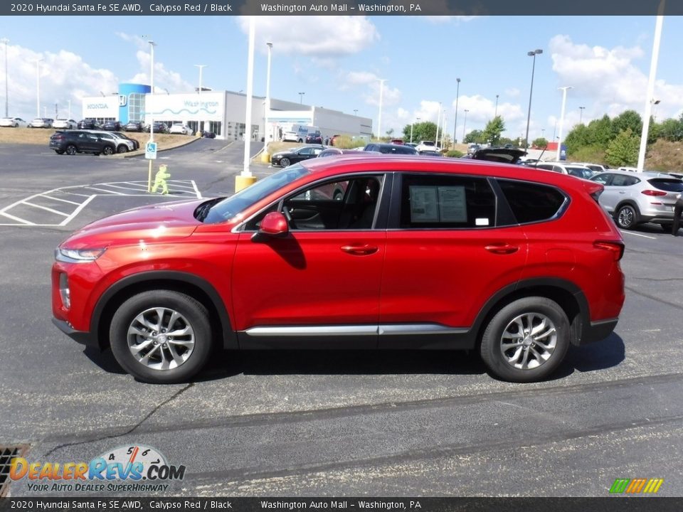 2020 Hyundai Santa Fe SE AWD Calypso Red / Black Photo #6