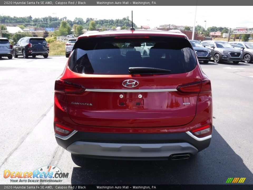 2020 Hyundai Santa Fe SE AWD Calypso Red / Black Photo #8