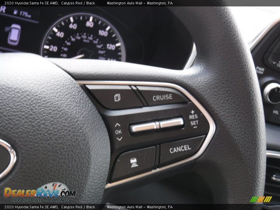 2020 Hyundai Santa Fe SE AWD Calypso Red / Black Photo #16