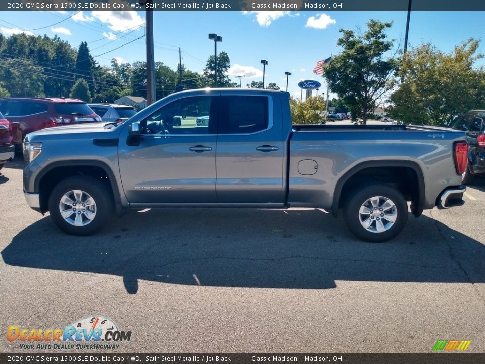 2020 GMC Sierra 1500 SLE Double Cab 4WD Satin Steel Metallic / Jet Black Photo #5