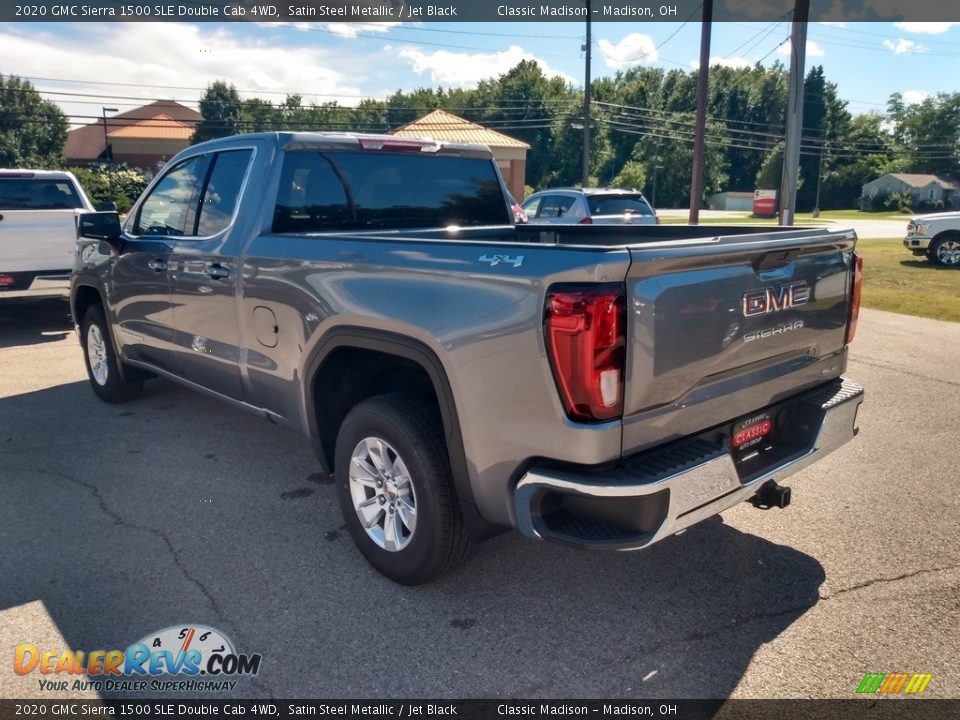 2020 GMC Sierra 1500 SLE Double Cab 4WD Satin Steel Metallic / Jet Black Photo #6