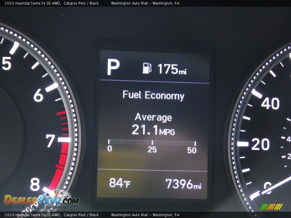 2020 Hyundai Santa Fe SE AWD Calypso Red / Black Photo #25