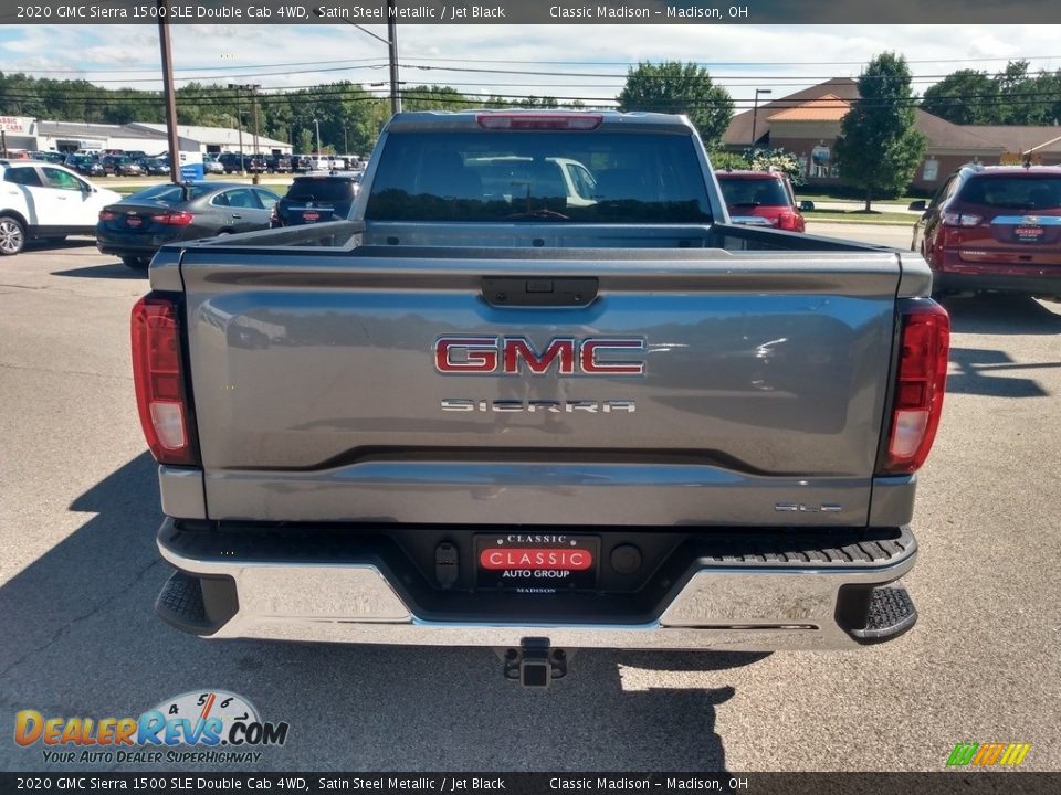 2020 GMC Sierra 1500 SLE Double Cab 4WD Satin Steel Metallic / Jet Black Photo #7