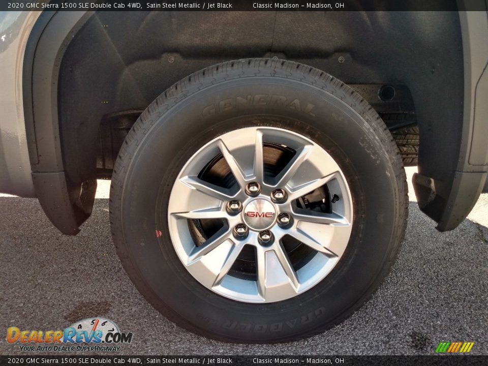 2020 GMC Sierra 1500 SLE Double Cab 4WD Satin Steel Metallic / Jet Black Photo #9