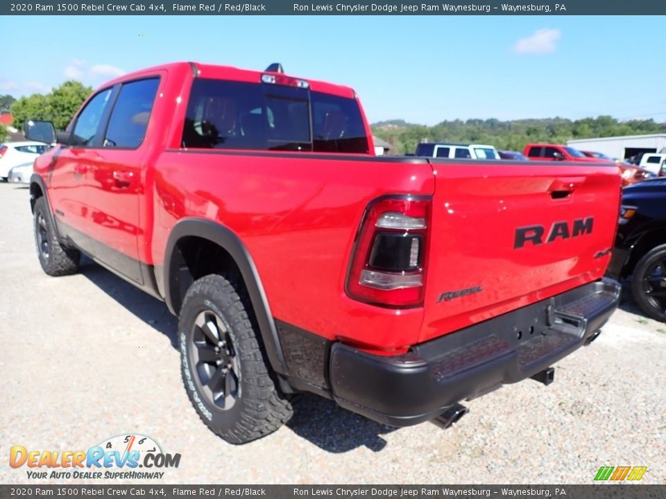 2020 Ram 1500 Rebel Crew Cab 4x4 Flame Red / Red/Black Photo #3