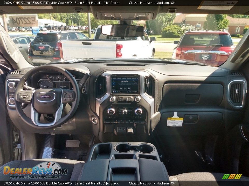2020 GMC Sierra 1500 SLE Double Cab 4WD Satin Steel Metallic / Jet Black Photo #12