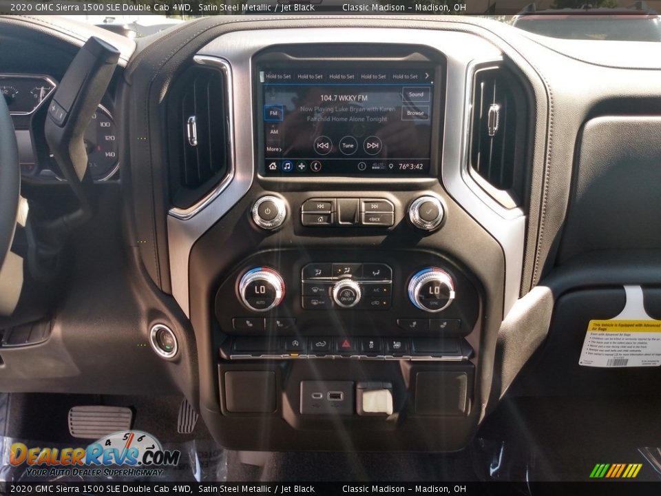 2020 GMC Sierra 1500 SLE Double Cab 4WD Satin Steel Metallic / Jet Black Photo #13
