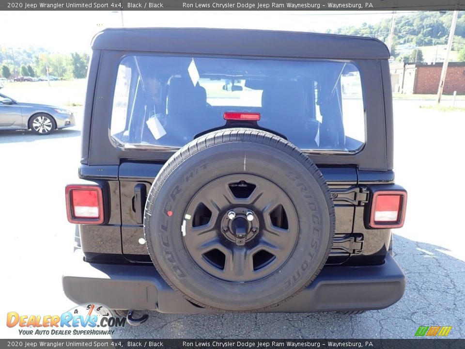 2020 Jeep Wrangler Unlimited Sport 4x4 Black / Black Photo #4