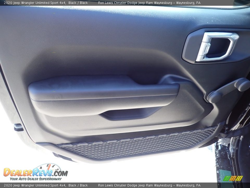 2020 Jeep Wrangler Unlimited Sport 4x4 Black / Black Photo #12