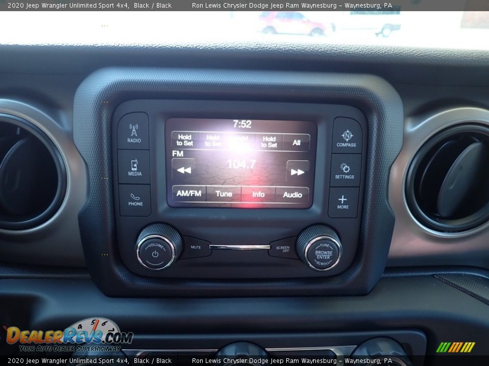 2020 Jeep Wrangler Unlimited Sport 4x4 Black / Black Photo #15