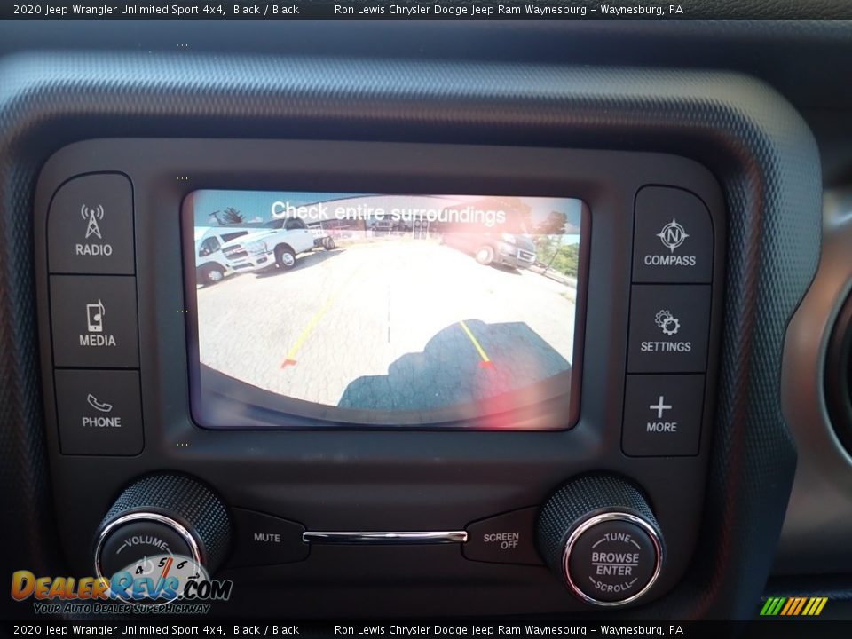 2020 Jeep Wrangler Unlimited Sport 4x4 Black / Black Photo #16