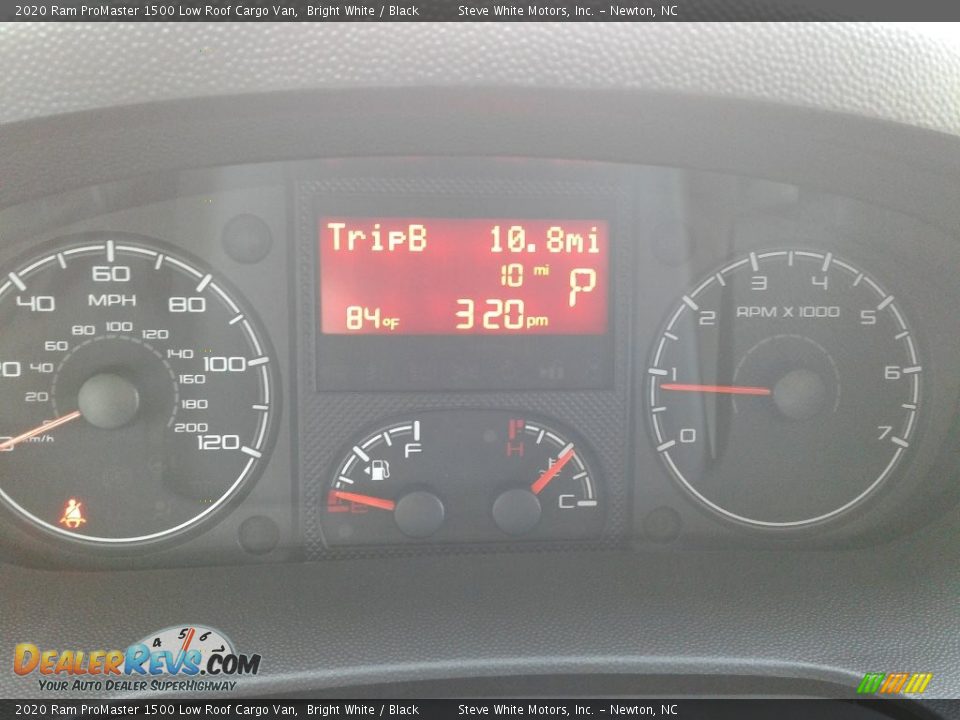2020 Ram ProMaster 1500 Low Roof Cargo Van Bright White / Black Photo #18