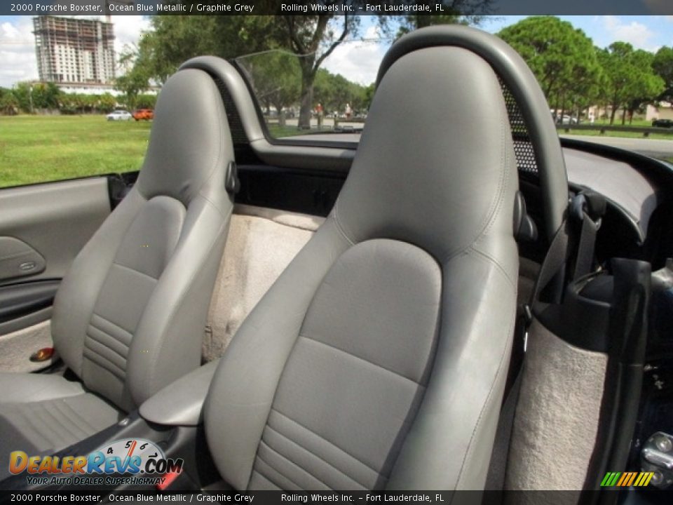 2000 Porsche Boxster Ocean Blue Metallic / Graphite Grey Photo #2