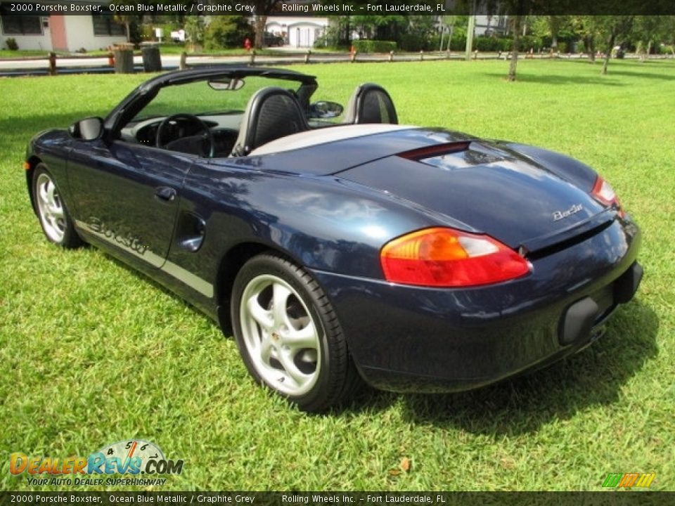 2000 Porsche Boxster Ocean Blue Metallic / Graphite Grey Photo #5
