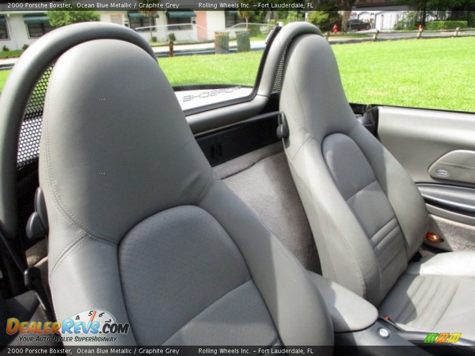 2000 Porsche Boxster Ocean Blue Metallic / Graphite Grey Photo #6