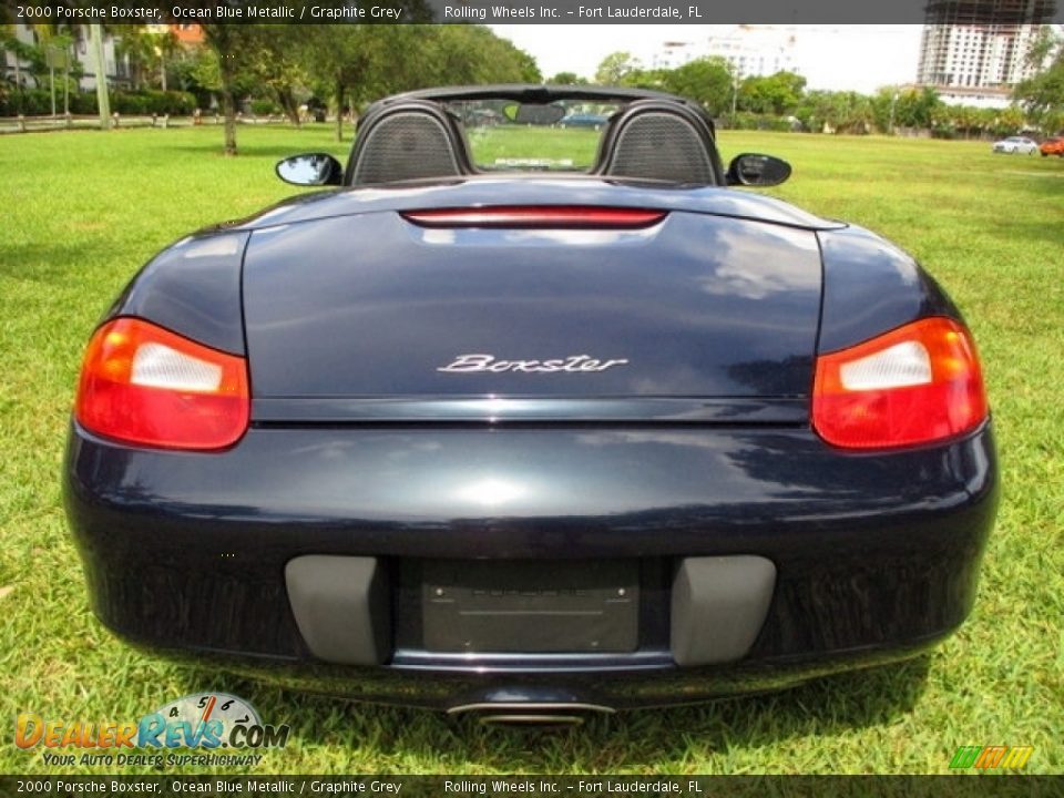 2000 Porsche Boxster Ocean Blue Metallic / Graphite Grey Photo #7