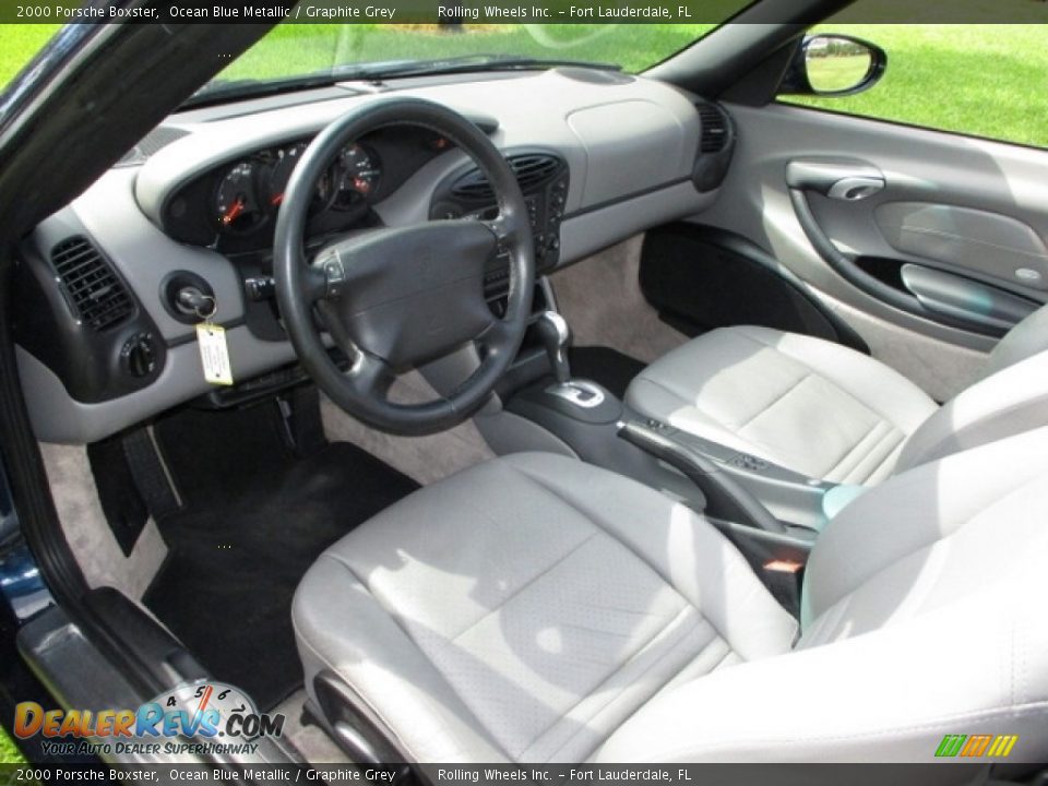 Graphite Grey Interior - 2000 Porsche Boxster  Photo #8