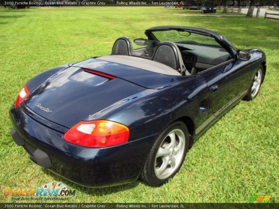 2000 Porsche Boxster Ocean Blue Metallic / Graphite Grey Photo #9