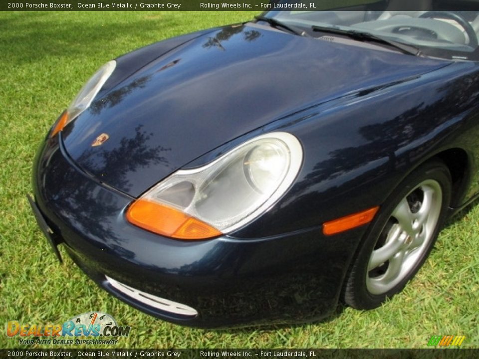 2000 Porsche Boxster Ocean Blue Metallic / Graphite Grey Photo #17
