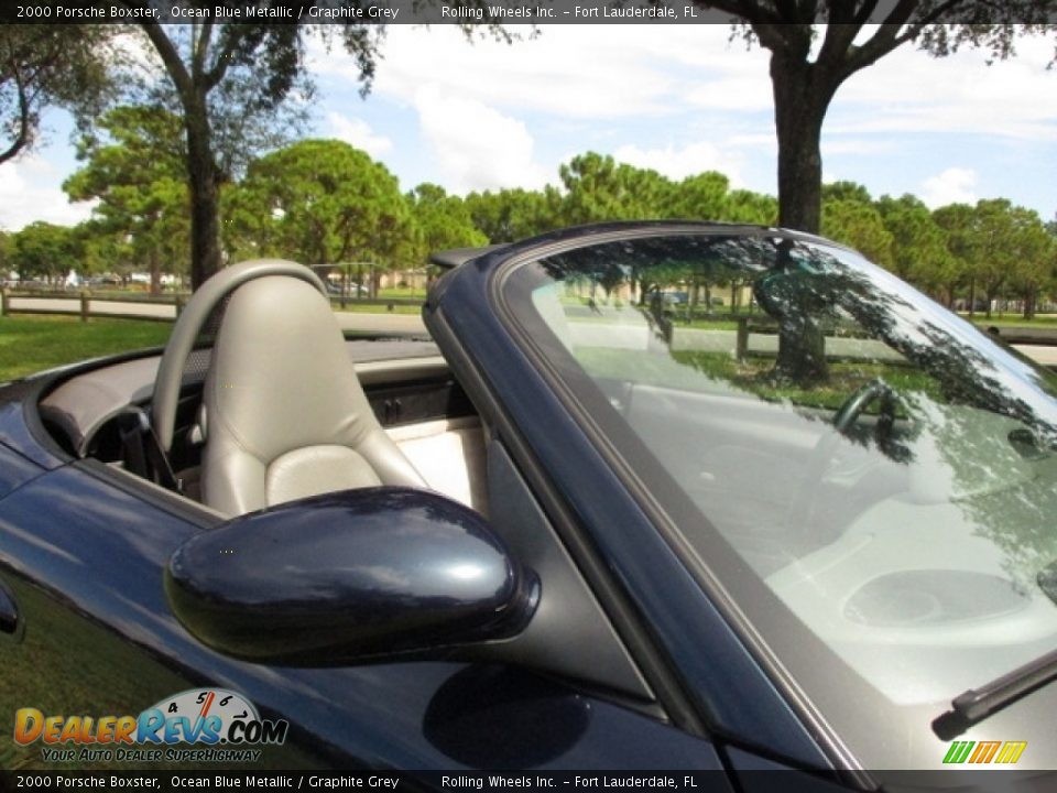 2000 Porsche Boxster Ocean Blue Metallic / Graphite Grey Photo #19
