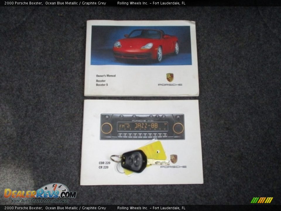 2000 Porsche Boxster Ocean Blue Metallic / Graphite Grey Photo #20