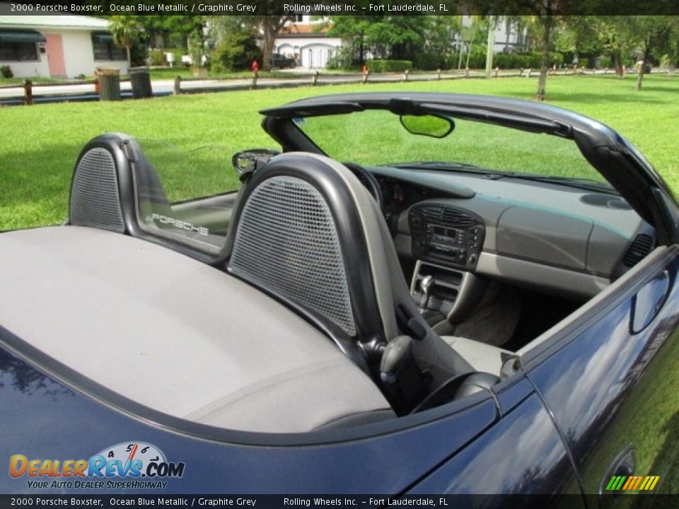 2000 Porsche Boxster Ocean Blue Metallic / Graphite Grey Photo #21