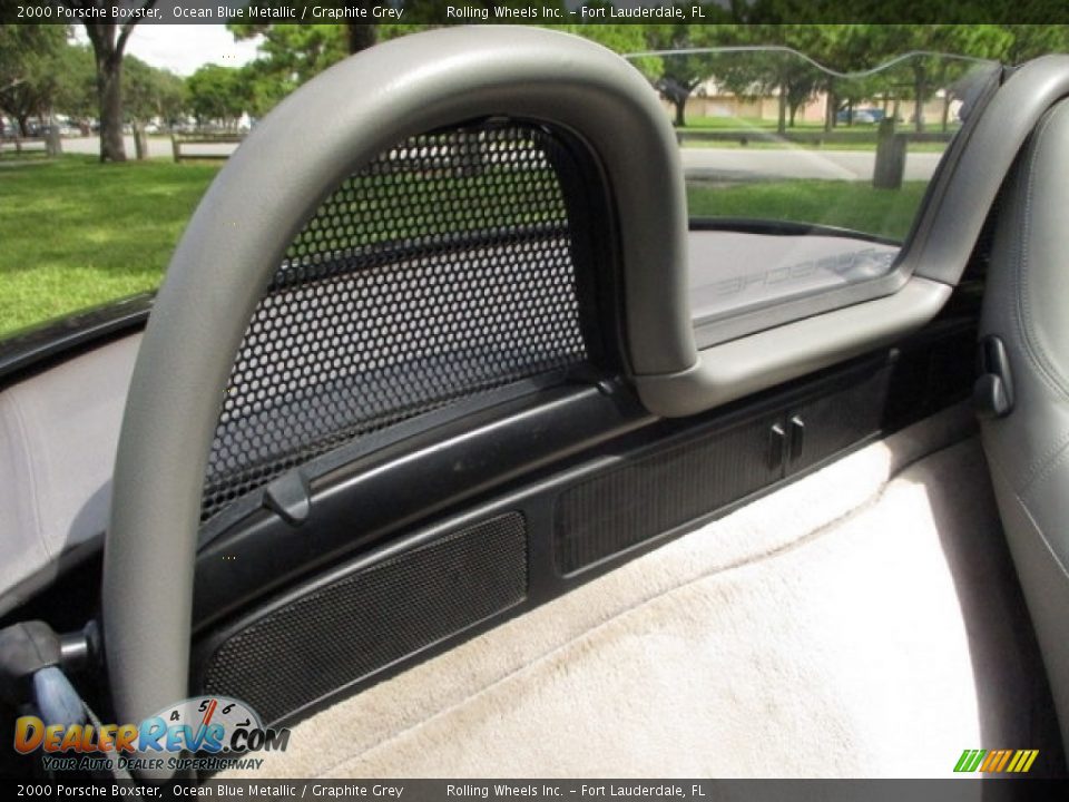 2000 Porsche Boxster Ocean Blue Metallic / Graphite Grey Photo #22