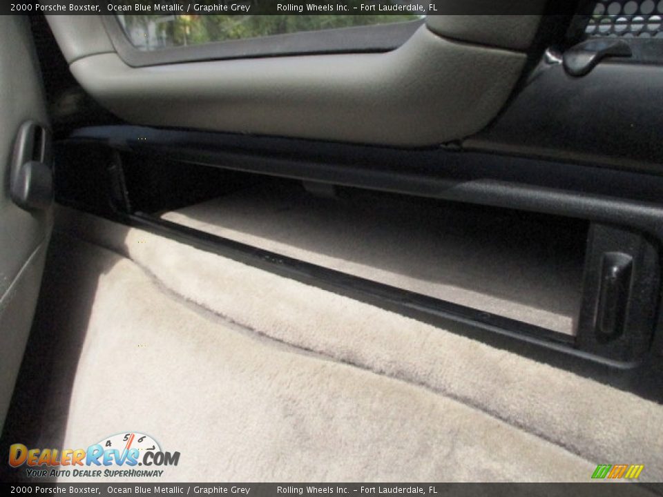 2000 Porsche Boxster Ocean Blue Metallic / Graphite Grey Photo #23