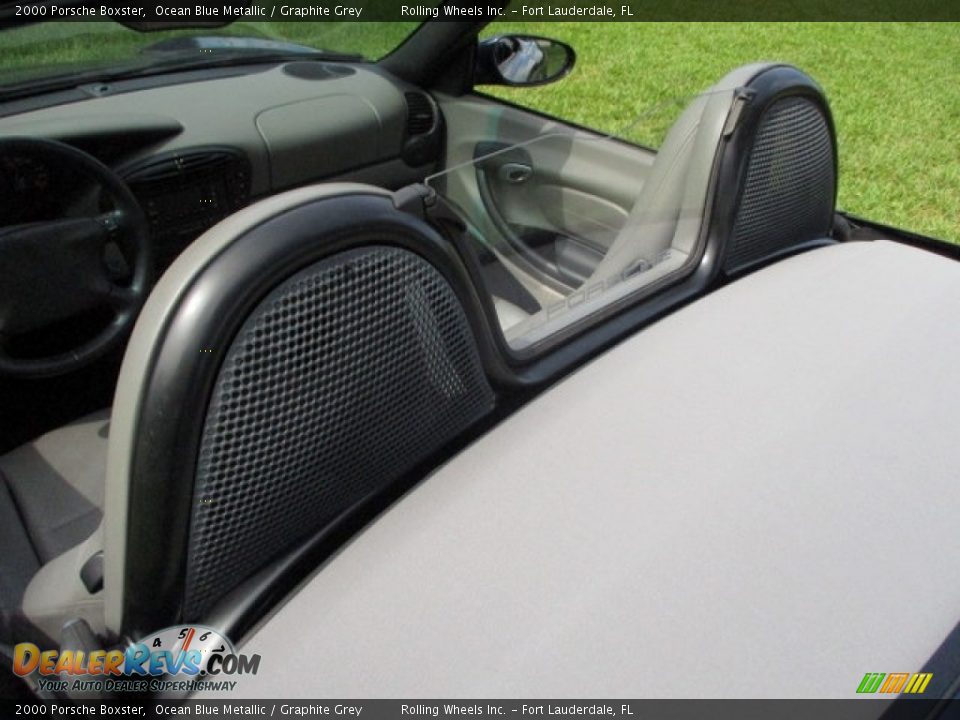 2000 Porsche Boxster Ocean Blue Metallic / Graphite Grey Photo #25