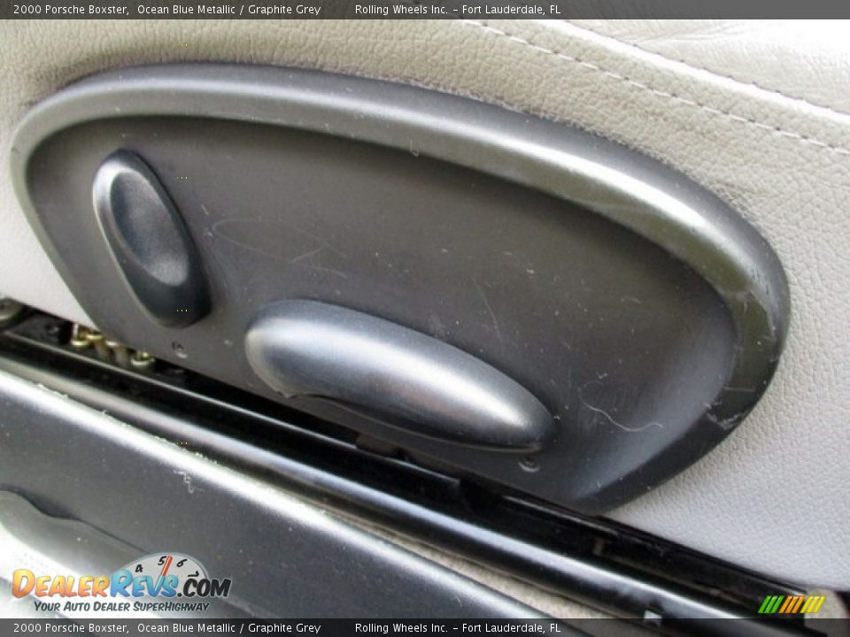2000 Porsche Boxster Ocean Blue Metallic / Graphite Grey Photo #29
