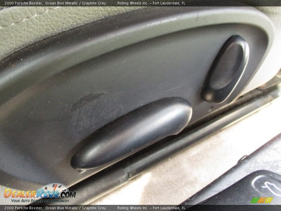 2000 Porsche Boxster Ocean Blue Metallic / Graphite Grey Photo #30