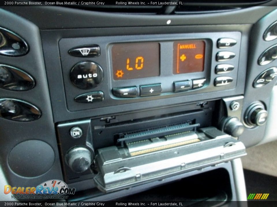 2000 Porsche Boxster Ocean Blue Metallic / Graphite Grey Photo #33