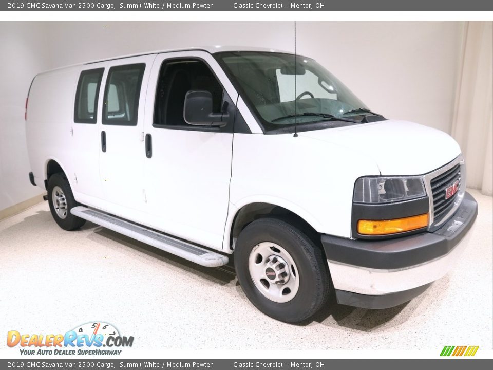 2019 GMC Savana Van 2500 Cargo Summit White / Medium Pewter Photo #1