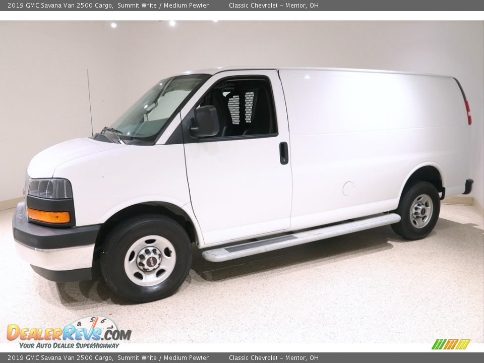 2019 GMC Savana Van 2500 Cargo Summit White / Medium Pewter Photo #3