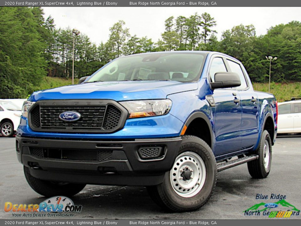 2020 Ford Ranger XL SuperCrew 4x4 Lightning Blue / Ebony Photo #1