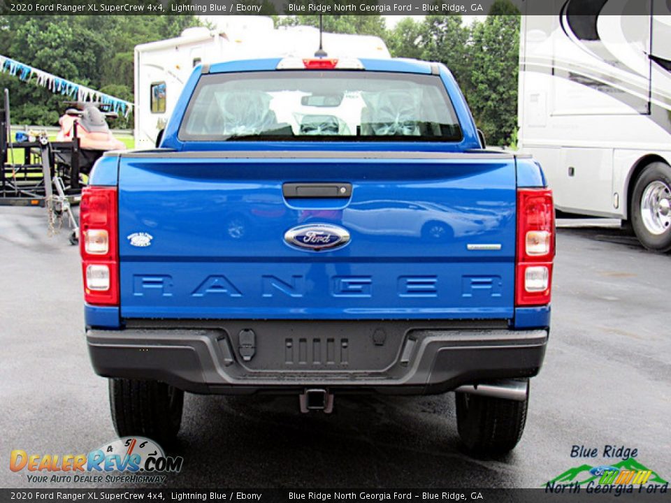2020 Ford Ranger XL SuperCrew 4x4 Lightning Blue / Ebony Photo #4