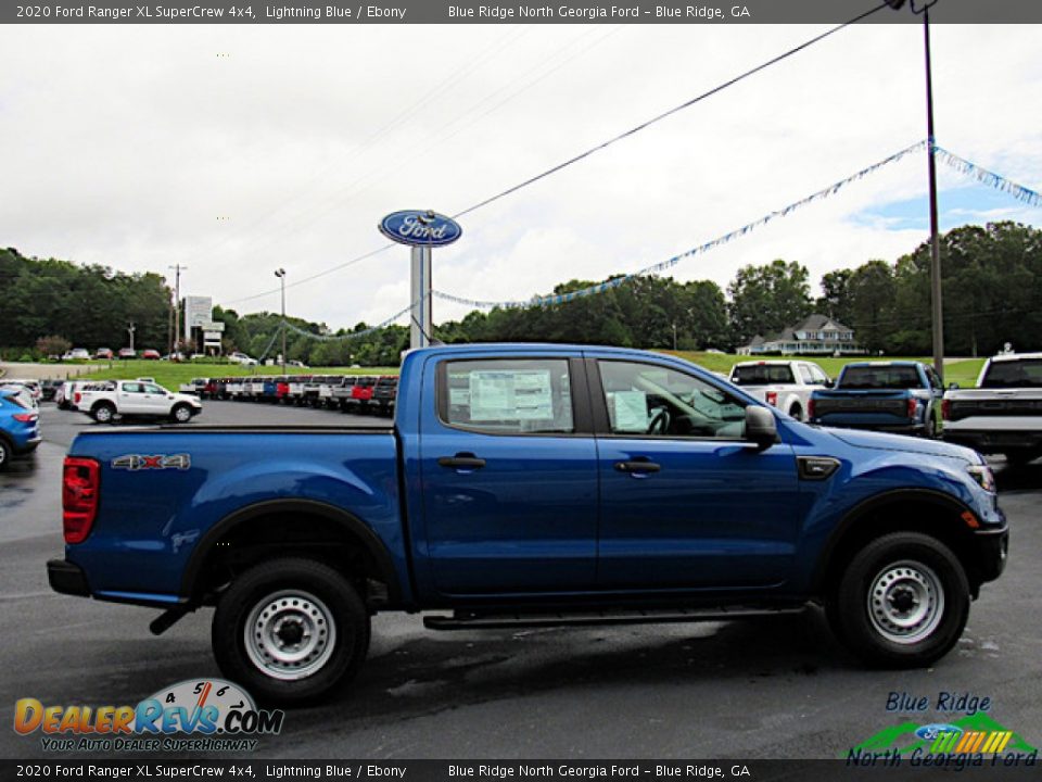 2020 Ford Ranger XL SuperCrew 4x4 Lightning Blue / Ebony Photo #6