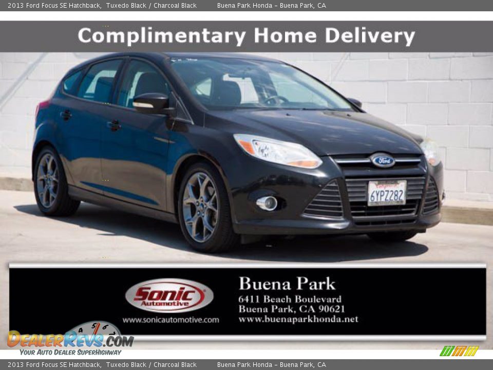 2013 Ford Focus SE Hatchback Tuxedo Black / Charcoal Black Photo #1