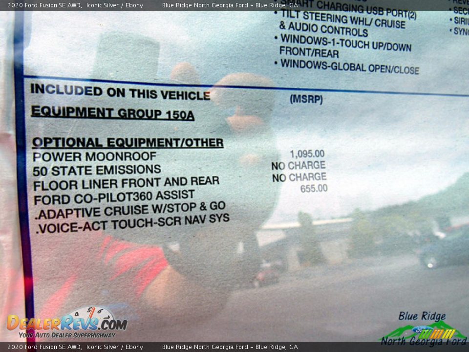 2020 Ford Fusion SE AWD Iconic Silver / Ebony Photo #26