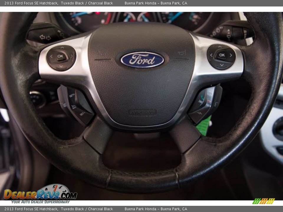 2013 Ford Focus SE Hatchback Tuxedo Black / Charcoal Black Photo #13