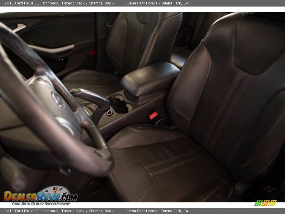 2013 Ford Focus SE Hatchback Tuxedo Black / Charcoal Black Photo #14