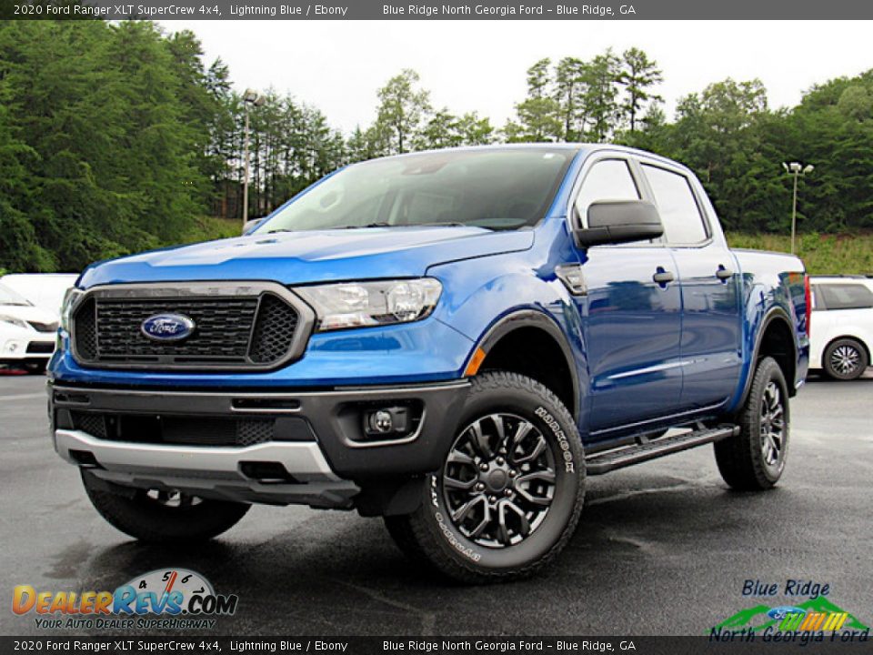 2020 Ford Ranger XLT SuperCrew 4x4 Lightning Blue / Ebony Photo #1