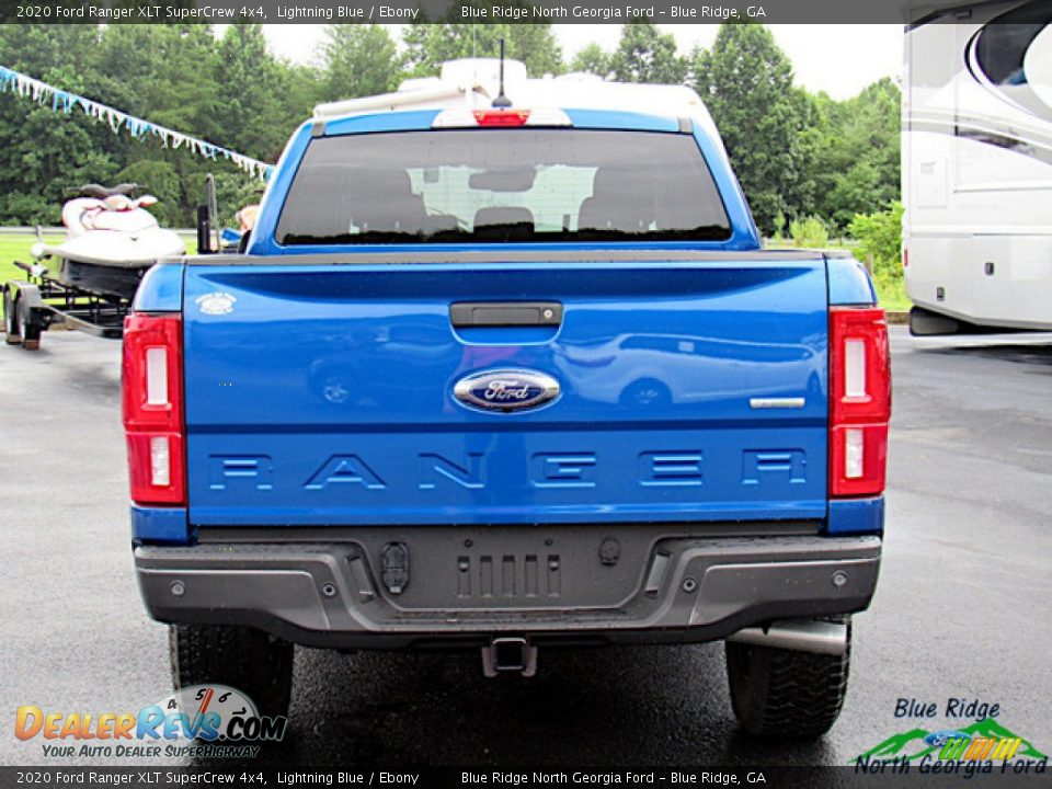 2020 Ford Ranger XLT SuperCrew 4x4 Lightning Blue / Ebony Photo #4