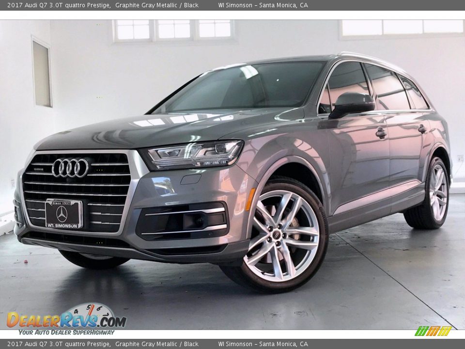 2017 Audi Q7 3.0T quattro Prestige Graphite Gray Metallic / Black Photo #12