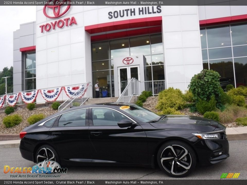 2020 Honda Accord Sport Sedan Crystal Black Pearl / Black Photo #2