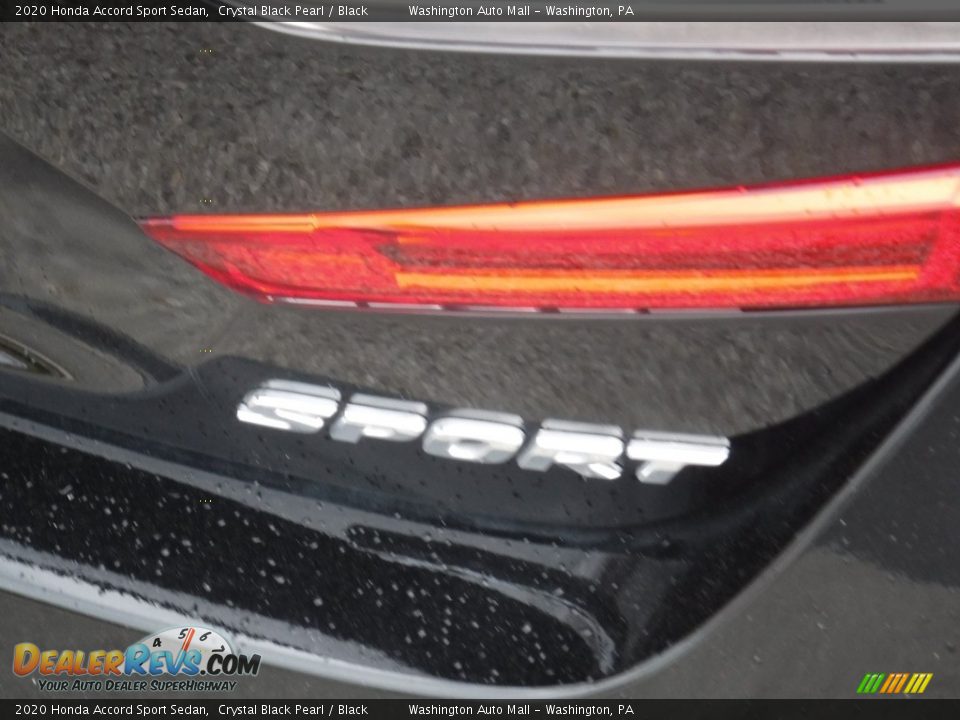 2020 Honda Accord Sport Sedan Crystal Black Pearl / Black Photo #15