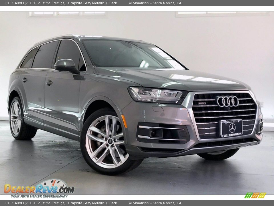 2017 Audi Q7 3.0T quattro Prestige Graphite Gray Metallic / Black Photo #34