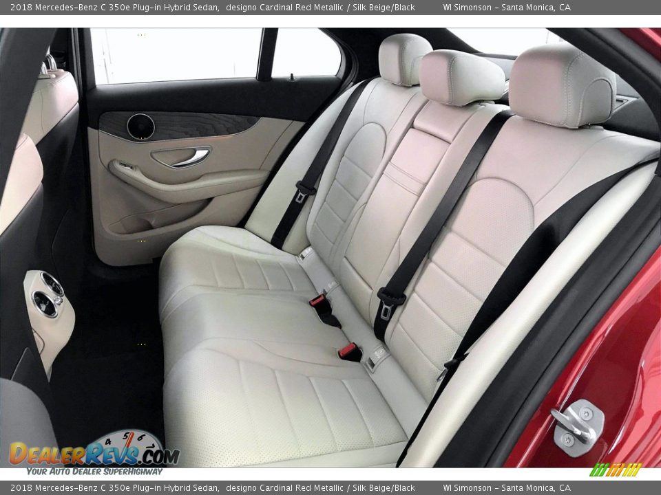 Rear Seat of 2018 Mercedes-Benz C 350e Plug-in Hybrid Sedan Photo #15