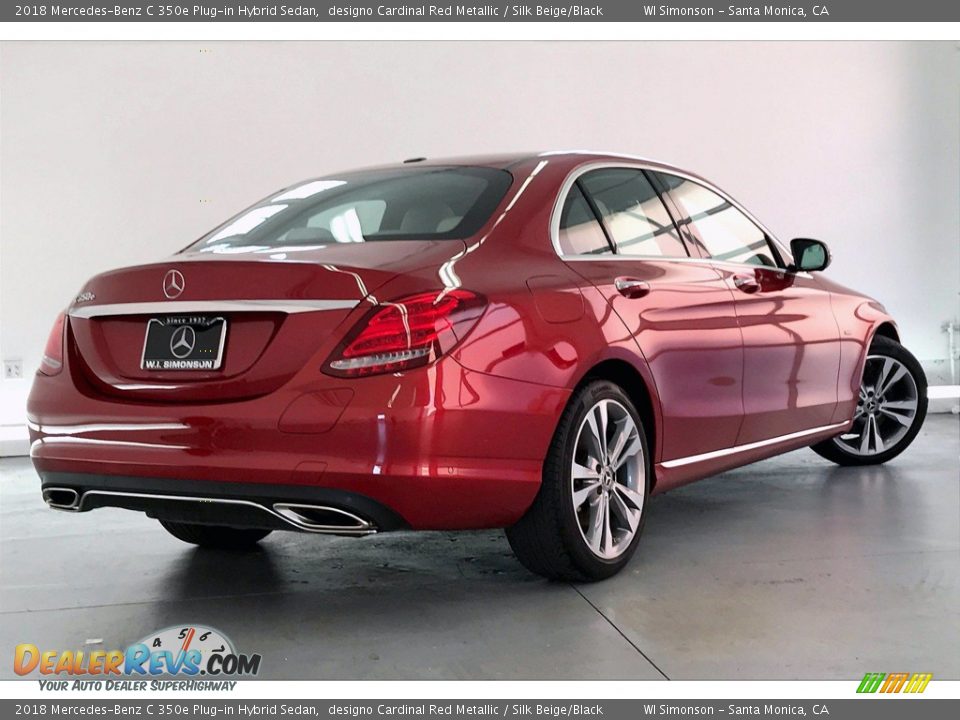 2018 Mercedes-Benz C 350e Plug-in Hybrid Sedan designo Cardinal Red Metallic / Silk Beige/Black Photo #16