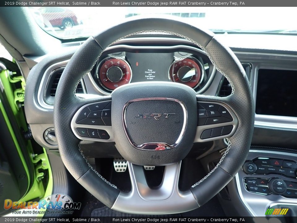 2019 Dodge Challenger SRT Hellcat Steering Wheel Photo #16